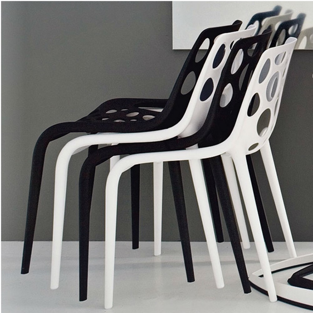 Acquista online Calligaris set de 4 chaises vert mat Hero Connubia Calligaris